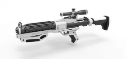 Blaster rifle F-11D with stock from Star Wars The Force Awakens 3D model