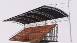 Bleacher and Canopy Shade 3D model