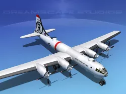 Boeing B-29 Superfortress USAF 3D model