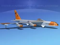 Boeing B-52C Stratofortress V06 3D model