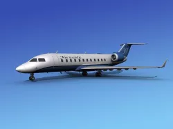 Canadair CRJ100 Normandie 3D model