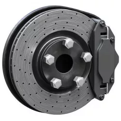 Car braking system for sport cars 3D model