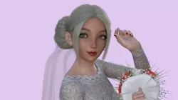 Cartoon Bride 3D model