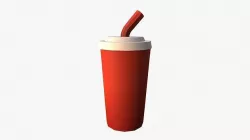Cartoon FastFoodDrink Low-poly 3D model