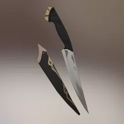 Carved Dagger 3D model