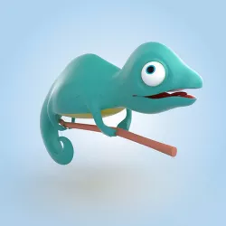 Chameleon 3D model