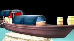 Chinese junk boat 3D model