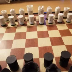 Corinthian  Columns Chess Set
