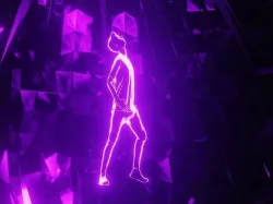 Dance silhouette of man 3D model