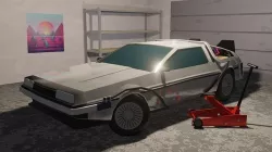 Delorean Time Machine Low-poly 3D model