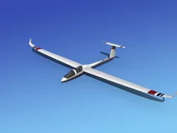 DG-1000 Glider V09 3D model