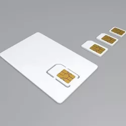 Different Sizes Sim Cards 3D model