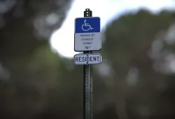Disabled Handicapped Parking Sign 3D model