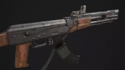 Elysium AK Rifle Low-poly 3D model