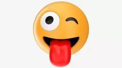 Emoji 006 Stuck-out tongue and winking eye 3D model