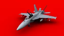 F-18 Super Hornet  Low-poly 3D model