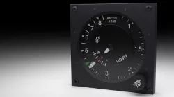 F16 Airspeed Indicator Gauge 3D model