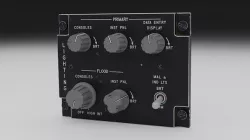 F16 LIGHTNING Panel 3D model
