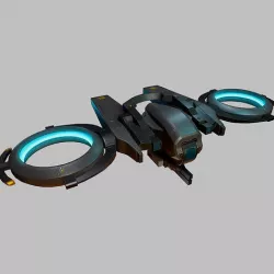 Falcon Drone game-ready with 6 camouflages Low-poly 3D model