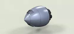Fantasy rocket engine 3D model