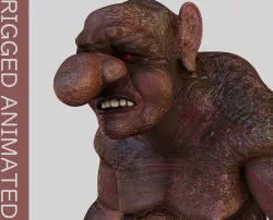 Forest Troll Low-poly 3D model
