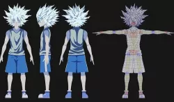 God Speed Killua Low-poly 3D model