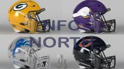 Helmet Football NFL NFC North Collection PBR 3D model 3D model