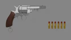 Hugo Hensel Mystery Revolver 3D model