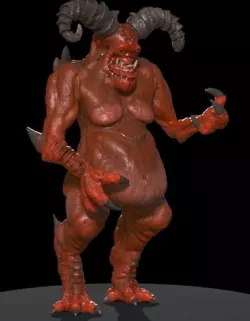 Hunger - low poly  Low-poly 3D model