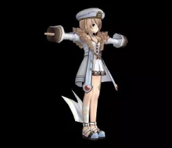 Hyperdimension Neptunia Mk2 - Blanc Low-poly 3D model Low-poly 3D model