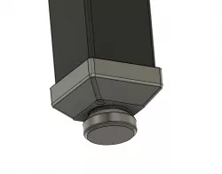 Ikea Lack adjustable legs.