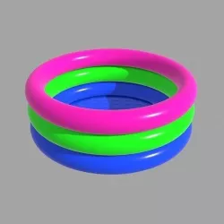 Inflatable pool outdoor 1 3D model
