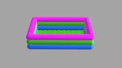 Inflatable pool outdoor 3 3D model