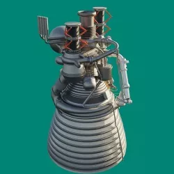 J-2 Rocket Engine 3D model
