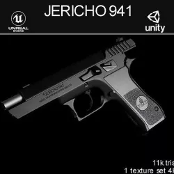 Jericho 941 Low-poly 3D model
