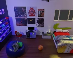 Jordan bedroom 3D model