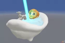 Kenobi Fun with LightSaber 3D model