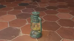 Kerosene lamp Rusted oil lantern Low-poly 3D model