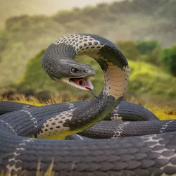 King Cobra Rig Realistic Low-poly 3D model