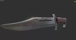 Knife a commando Low-poly 3D model