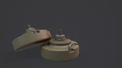 LandMine - Anti-tank - Models and Textures Low-poly Low-poly 3D model