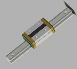 Linear guide rail 3D model