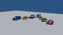 lowpoly carpack 2 Low-poly 3D model
