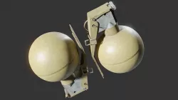 M67 Grenade Low-poly 3D model