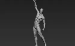 Male Full Body Sculpt Pose 15 3D model