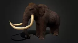 Mammoth - Idle Animated Low-poly 3D model