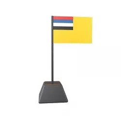 Manchukuo Flag v1 001 Low-poly 3D model