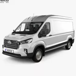 Maxus Deliver 9 Panel Van L2H2 with HQ interior 2020 3D model