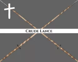 Medieval Crude Lance Low-poly 3D model