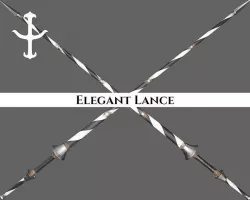 Medieval Elegant Lance Low-poly 3D model
